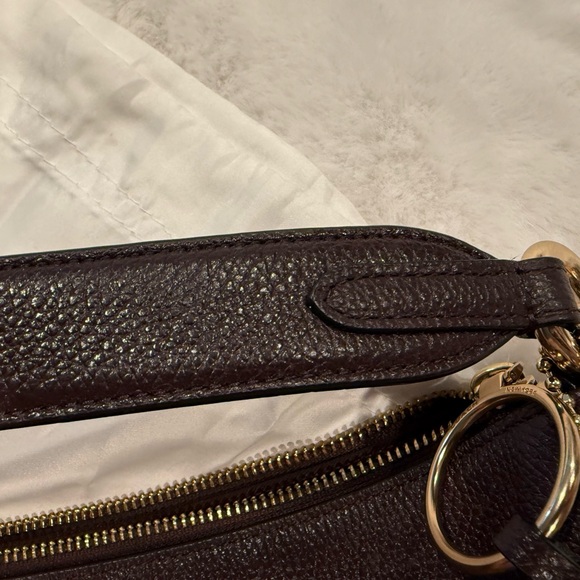 Coach Dark Brown Leather Shoulder Bag - Picture 9 of 16
